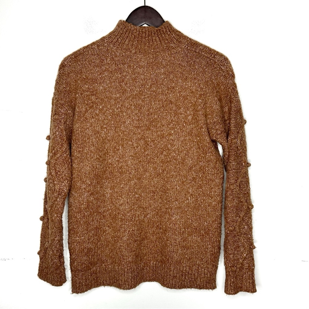 Heartloom Rust Hazel Pom Pom Bobble Mockneck Sweater Small - Picture 5 of 11